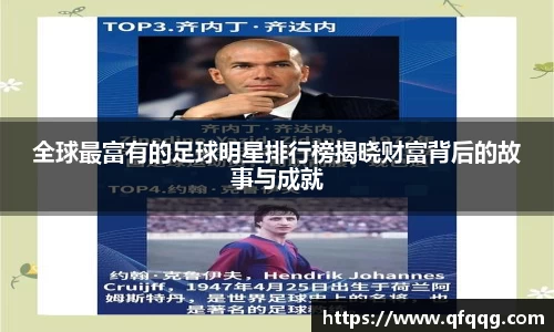 全球最富有的足球明星排行榜揭晓财富背后的故事与成就